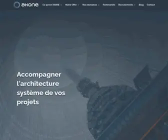 Axonegroup.com(AXONE • Accompagner l'architecture système de vos projets) Screenshot