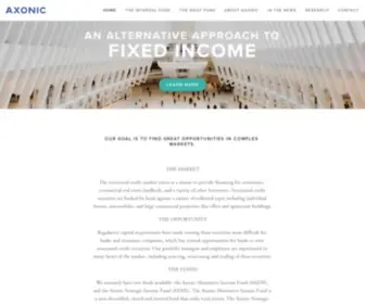 AxonicFunds.com(Axonic Capital LLC) Screenshot