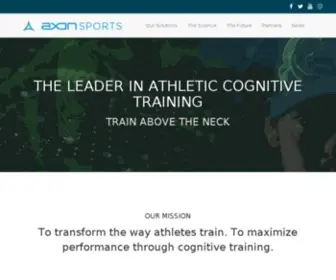 Axonsports.com(Performance & Cognitive Training) Screenshot