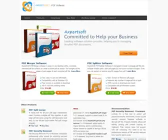 Axpertsoft.com(Easy to use Adobe Pdf tools to remove pdf security merge and split bulk pdf files online) Screenshot