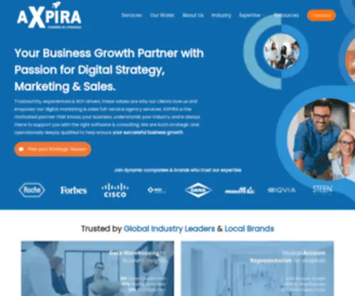 Axpira.eu(Sales Strategy Services Company) Screenshot