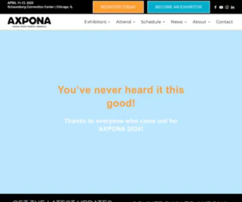 Axpona.com(Audio Expo North America) Screenshot