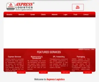 Axpresslogistics.com(Axpress Logistics) Screenshot