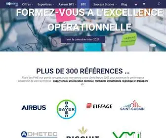 Axsens.com(Axsens BTE : Cabinet Conseil spécialiste en méthodes industrielles) Screenshot