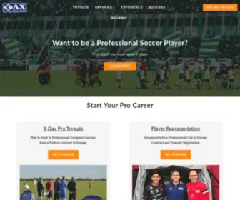 Axsoccertours.com(Professional Soccer Tryouts) Screenshot
