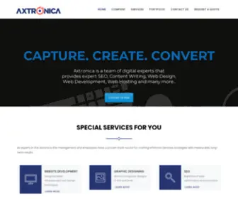 Axtronica.com(Web Design Company) Screenshot