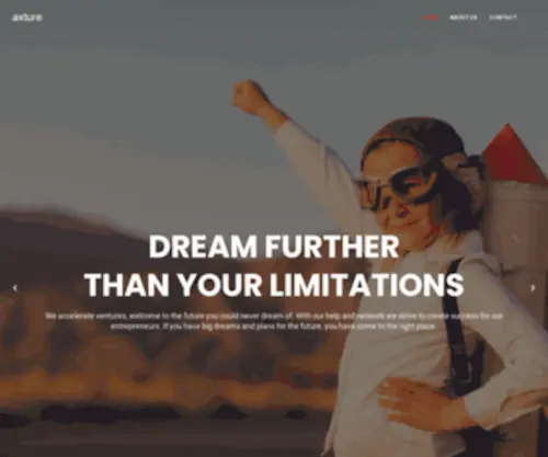 Axture.com(Dream further than your limitations) Screenshot