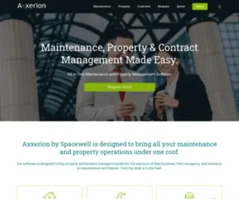 Axxerionusa.com(Maintenance, Property & Contract Management Software) Screenshot