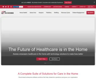 Axxess.com(The Key to Home Healthcare Success) Screenshot