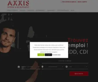 Axxis-Interimetrecrutement.com(Accueil) Screenshot