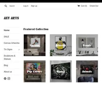 Axyarts.com(AXY ARTS) Screenshot