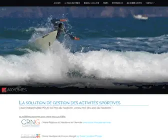 Axyomes.com(Progiciel de gestion intégrée (ERP) des activités sportives) Screenshot