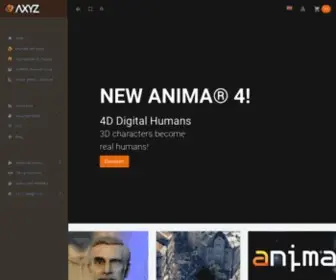 Axyz-Design.com(AXYZ design 3d people models and character animation software) Screenshot