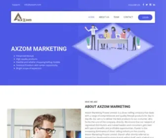 Axzom.com(Axzom Marketing) Screenshot