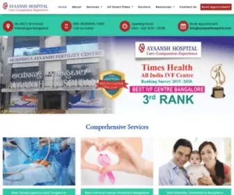 Ayaanshhospital.com(Ayaansh Hospital) Screenshot