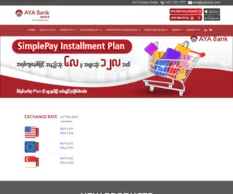 Ayabank.com(AYA Bank) Screenshot