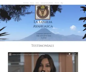 Ayahuascafamily.com(La Familia Ayahuasca) Screenshot