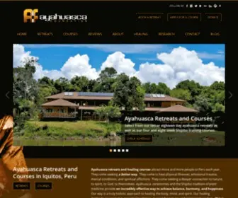 Ayahuascafoundation.org(Ayahuasca Retreat Center in Peru) Screenshot