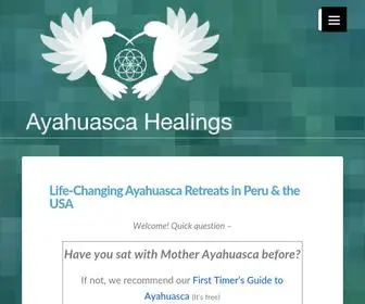 Ayahuascahealings.com(Ayahuasca Healings) Screenshot