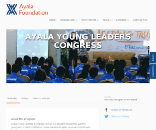 Ayalayoungleaders.ph(Ayalayoungleaders) Screenshot