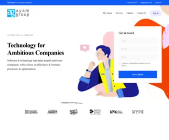 Ayamllc.com(Ayam group) Screenshot