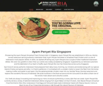 Ayampenyetria.com(Authentic Indonesian Restaurant) Screenshot