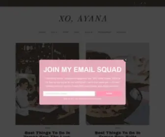 Ayanalage.com(XO, Ayana) Screenshot