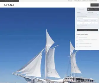 Ayanaresort.com(Luxury Resorts and Hotels in Indonesia) Screenshot