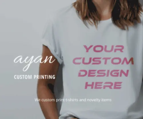 Ayancustomprinting.com.au(Ayan Custom Printing & Accessories) Screenshot