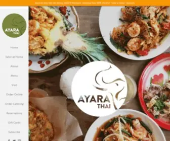 Ayarathai.com(Ayara Thai Cuisine) Screenshot