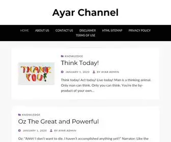 Ayarchannel.com(Ayar Channel) Screenshot