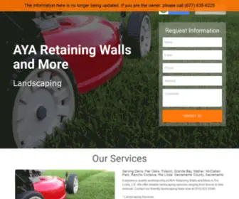 Ayaretainingwallsandmore.com(AYA Retaining Walls and More) Screenshot