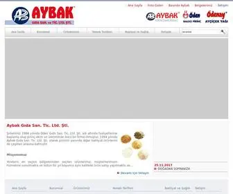 Aybakgida.com(Aybak Gıda San) Screenshot