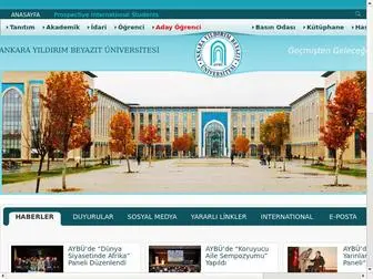 Aybu.edu.tr(Ankara) Screenshot
