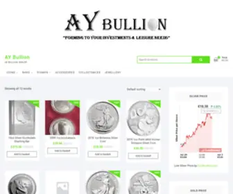 Aybullion.com(AY Bullion) Screenshot