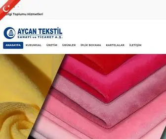 Aycantekstil.com.tr(TEKSTİL) Screenshot