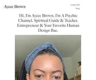 Ayceebrown.com(Aycee Brown) Screenshot