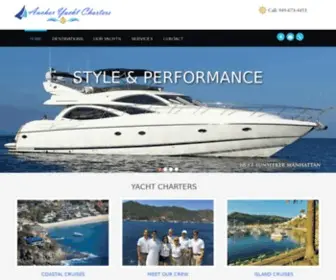 Aycharters.com(Anchor Yacht Charters) Screenshot