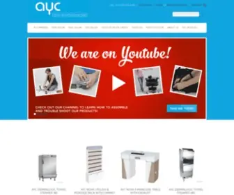 Aycllc.com(Wholesale Salon Equipment) Screenshot