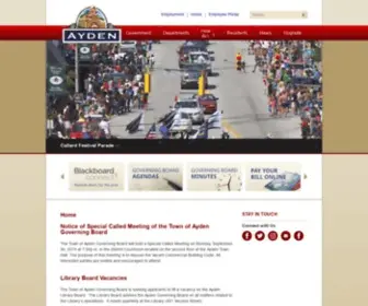 Ayden.com(East carolina university) Screenshot