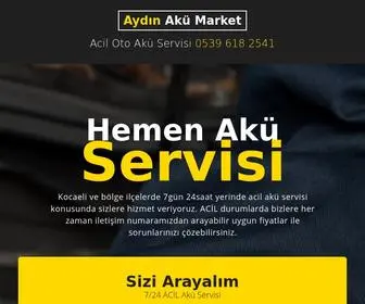 Aydinakumarket.com(Acil Oto Akü Servisi) Screenshot