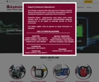 Aydinlar.com.tr(Aydınlar Elektrik Ltd) Screenshot