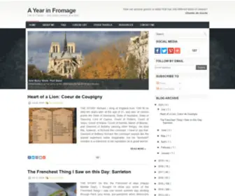 Ayearinfromage.com(A Year in Fromage) Screenshot