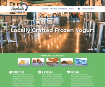 Ayelada.com(Locally Crafted Frozen Yogurt) Screenshot