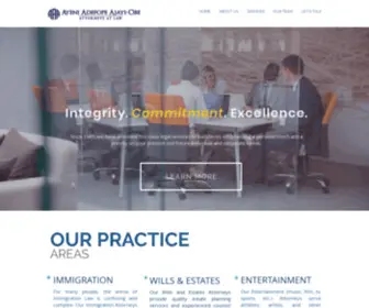 Ayenilaw.com(Atlanta Immigration Lawyer Family Law Marietta Attorney) Screenshot