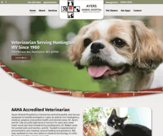 Ayersanimalhospital.com(Veterinarian in Huntington) Screenshot