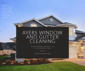 Ayerswindowandguttercleaning.com(Ayers Window and Gutter Cleaning) Screenshot