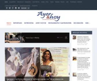 Ayeryhoyrevista.com(Revista Ayer y hoy) Screenshot