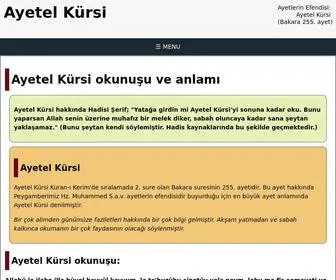 Ayetel-Kursi.gen.tr(Ayetel Kürsi) Screenshot