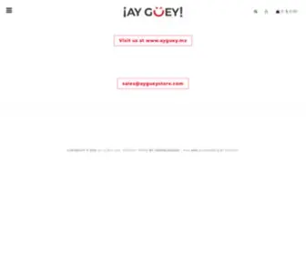 Aygueystore.com(¡Ay Güey) Screenshot